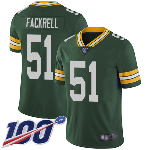 Green Bay Packers Limited Green Men #51 Fackrell Kyler Home Jersey Nike NFL 100th Season Vapor Untouchable->youth nfl jersey->Youth Jersey